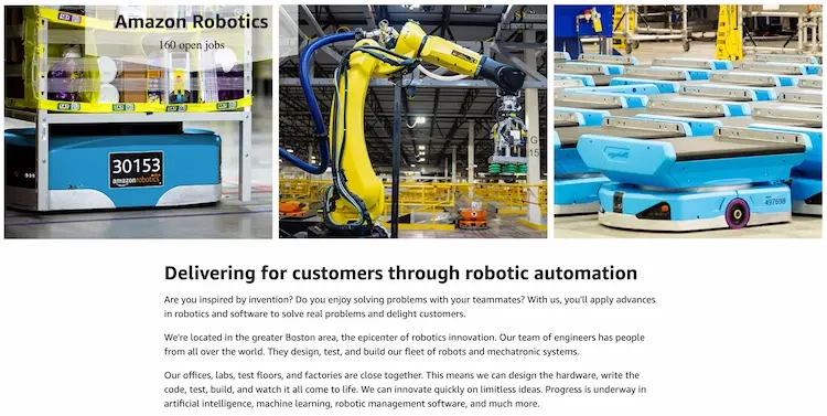 Amazon et la robotique