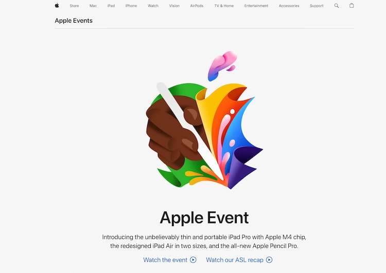 Les événements Apple